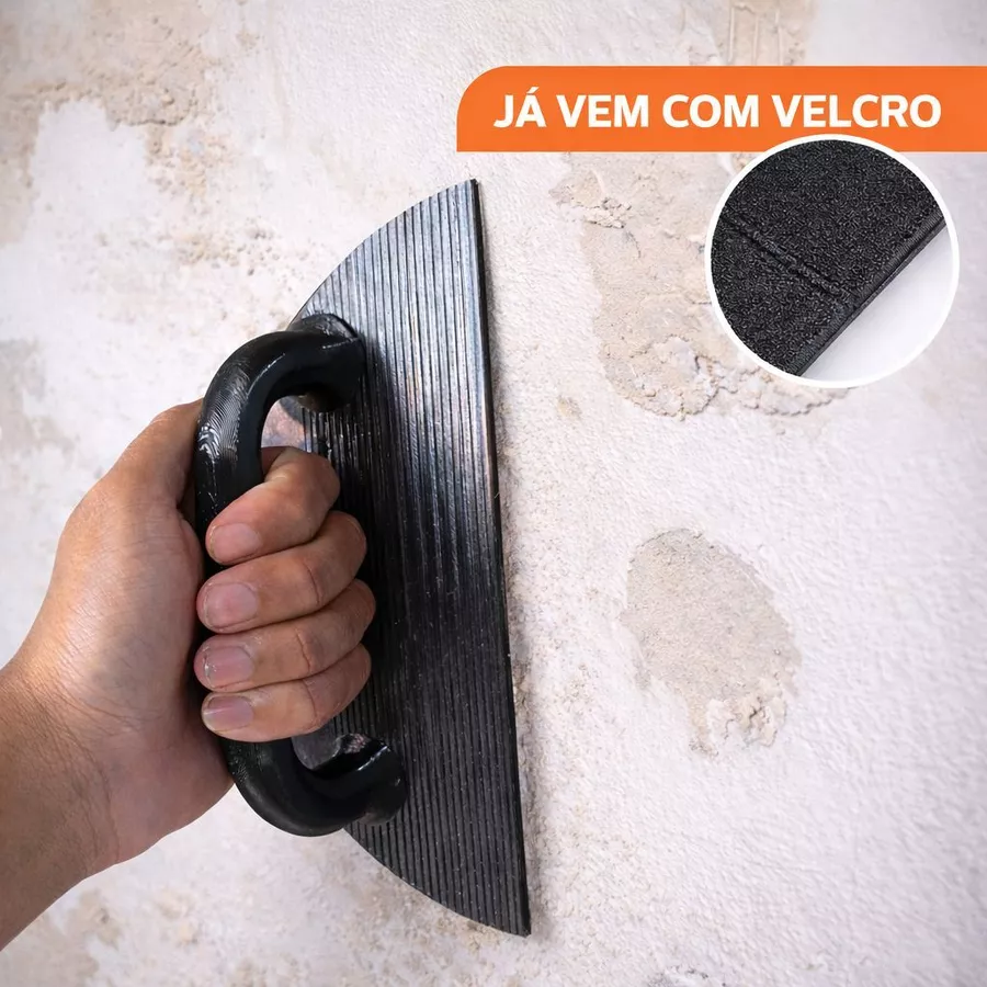Lixadeira de Parede Manual 3 em 1 Meia Lua